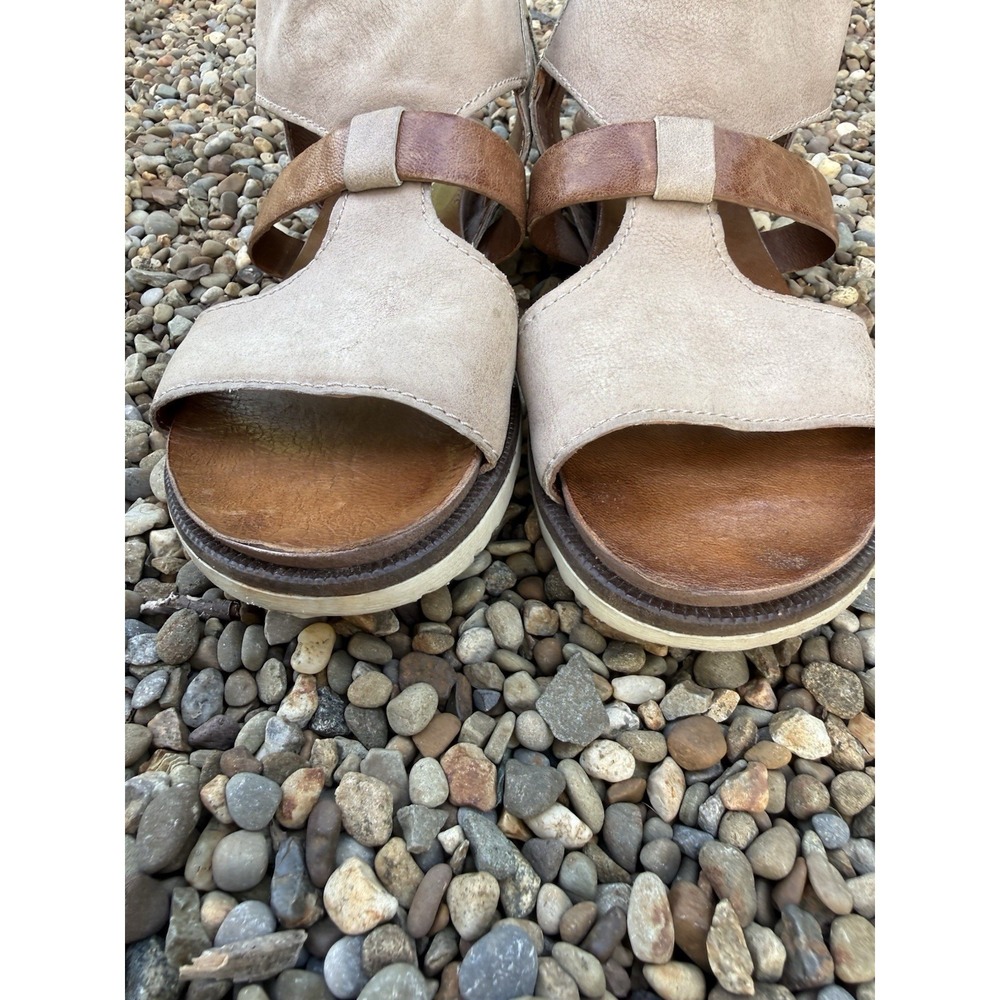 MIZ MOOZ Tamsyn Gladiator SANDALS 39 8.5 9 Brown Shoes Leather Boho Flats Artsy - Picture 9 of 12